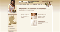 Desktop Screenshot of brautkleider.net