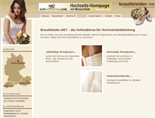 Tablet Screenshot of brautkleider.net